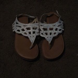 Sequin sandals